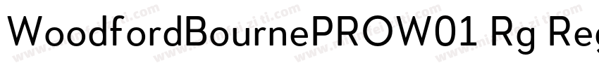 WoodfordBournePROW01 Rg Regular字体转换